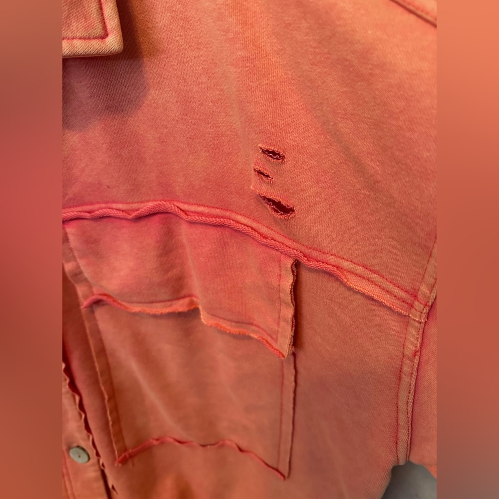 ODDY Coral Distressed Jacket - Picture 3 of 6
